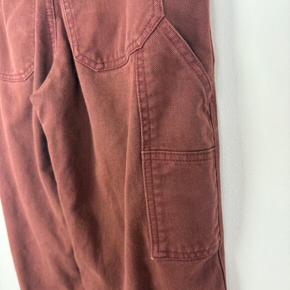 Aritzia TNA Womens Greenwich High Waisted Utility Carpenter Warm Umber Pants 0 - Picture 7 of 11